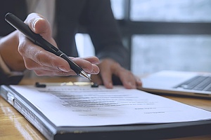 a police chief writing a grant proposal to the federal government